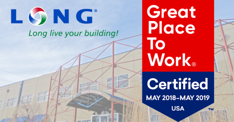 Image for Blog Posts - LONG Building Technologies Receives Great Place to Work Certification!