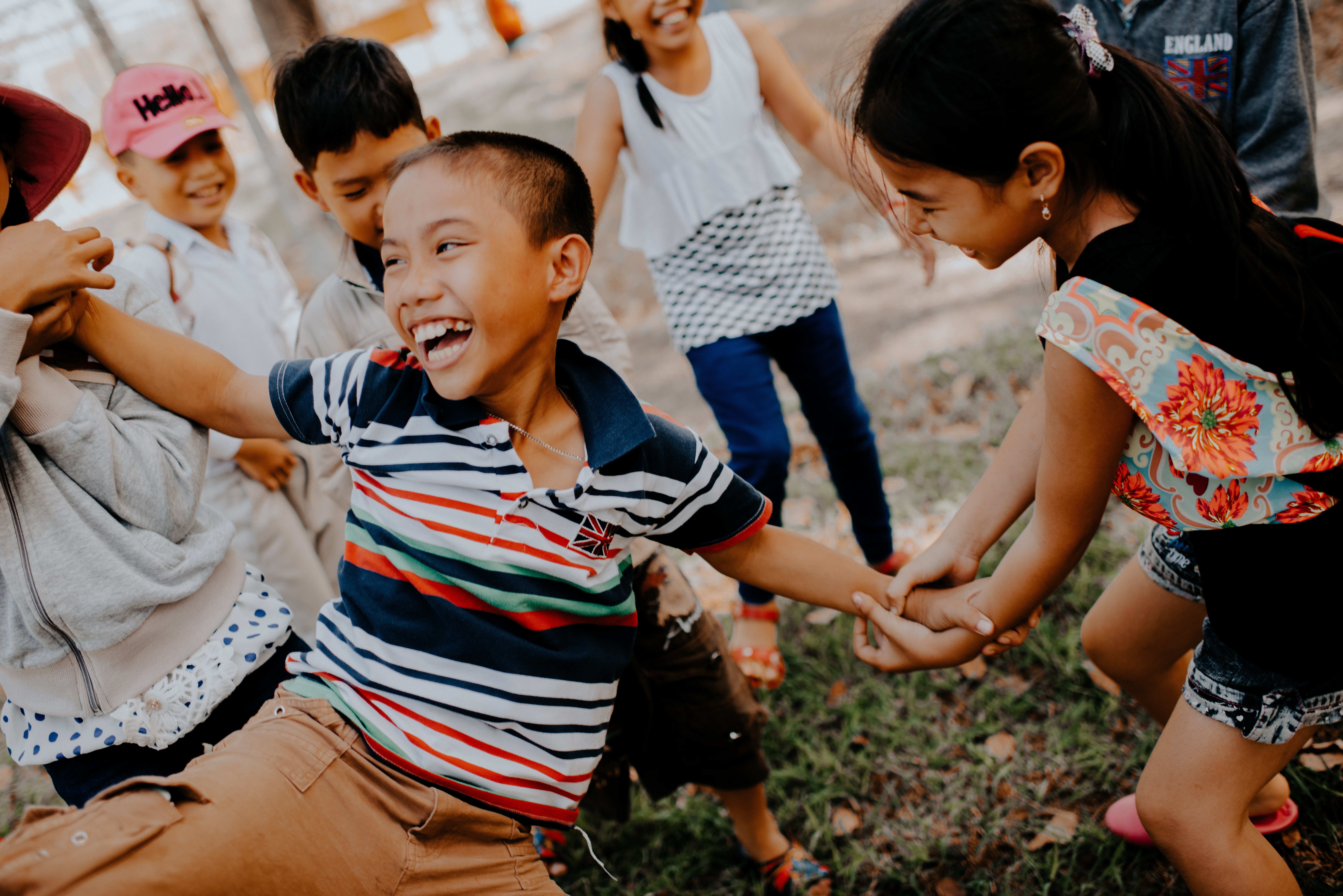 Children laughing