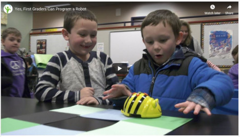 Image for Blog Posts - District Spotlight: Evergreen - Yes, First Graders Can Program a Robot!