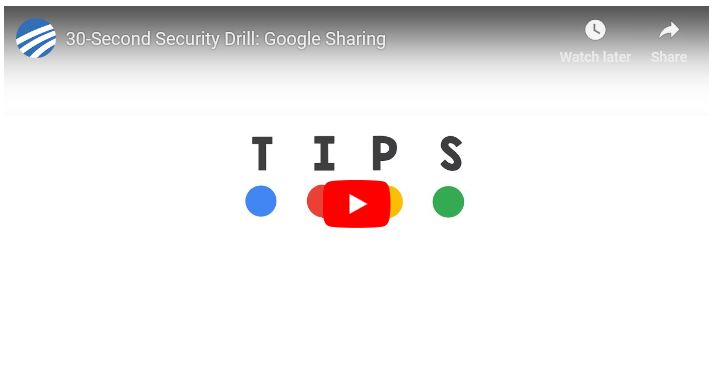 Google Sharing Tips Video