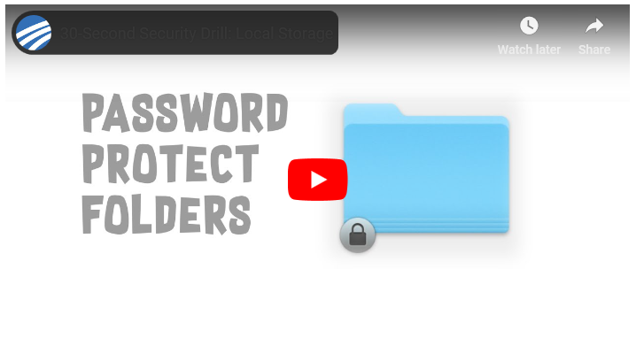 Password Protect Folders Video