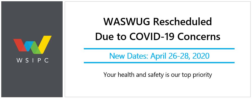WASWUG Rescheduled