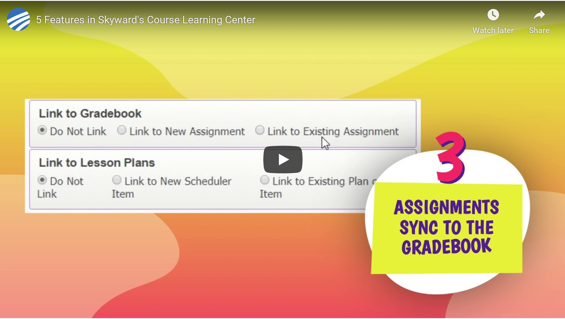 Course Learning Center Video