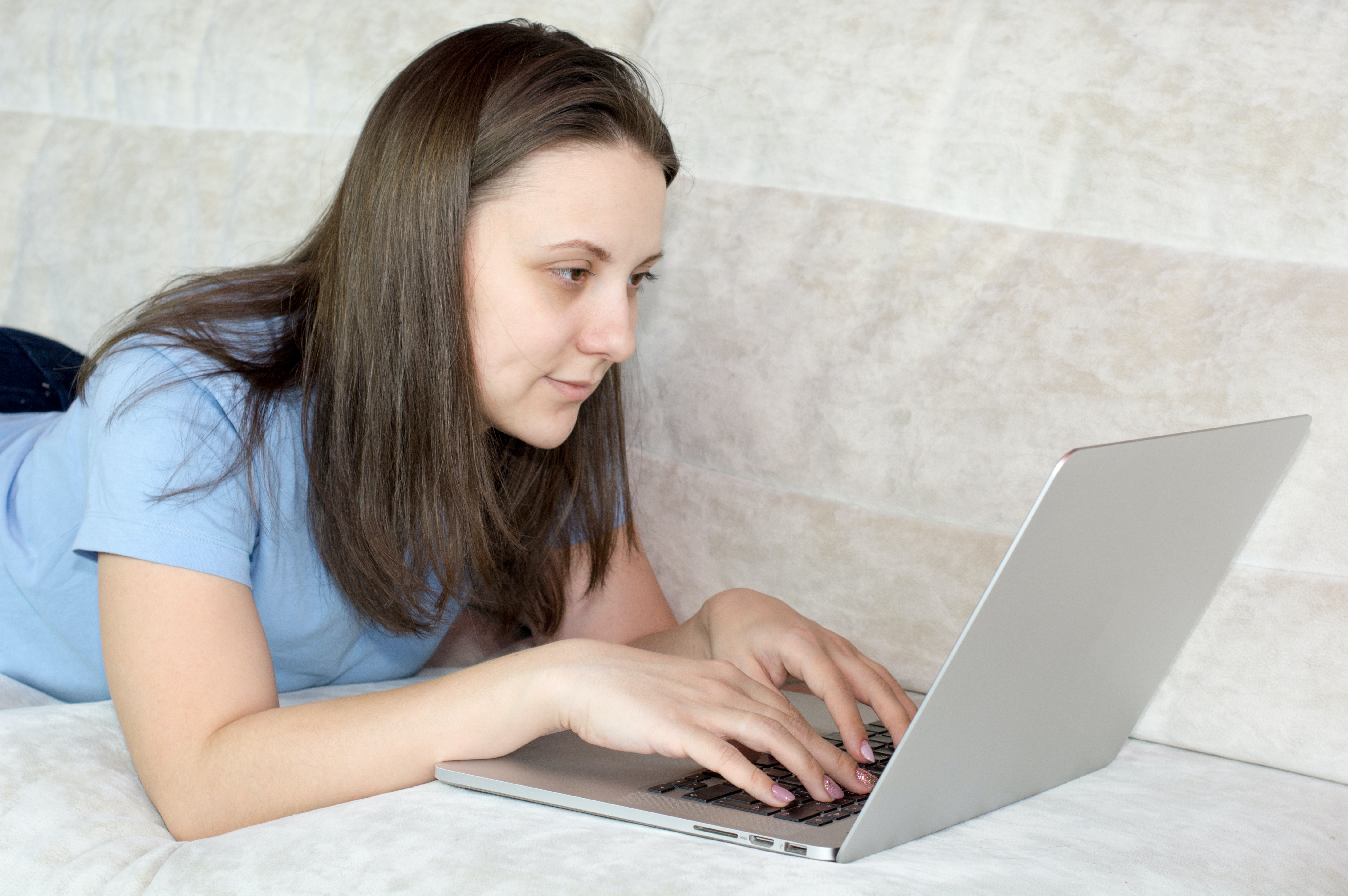 Student with laptop