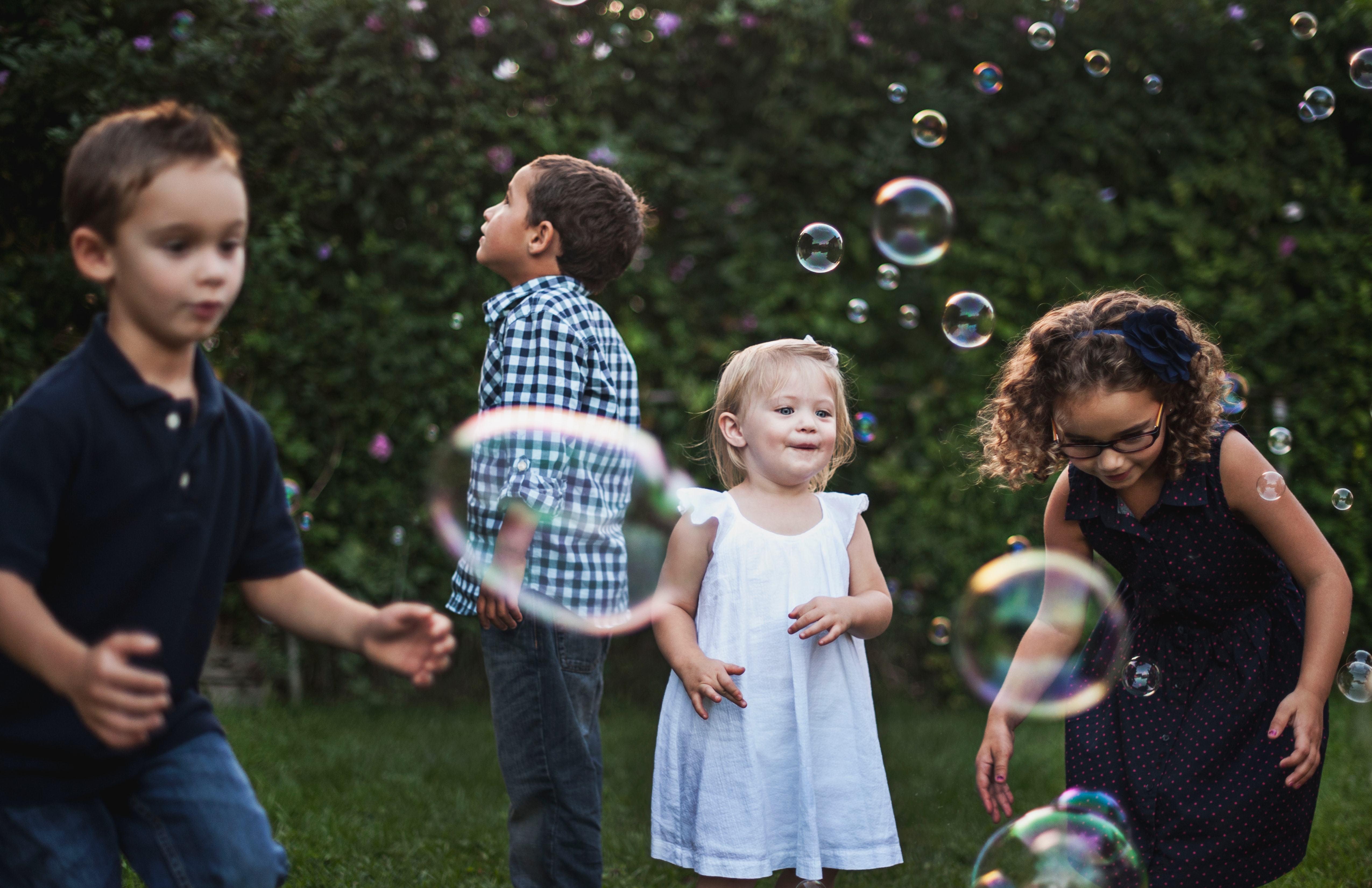 Bubbles and children