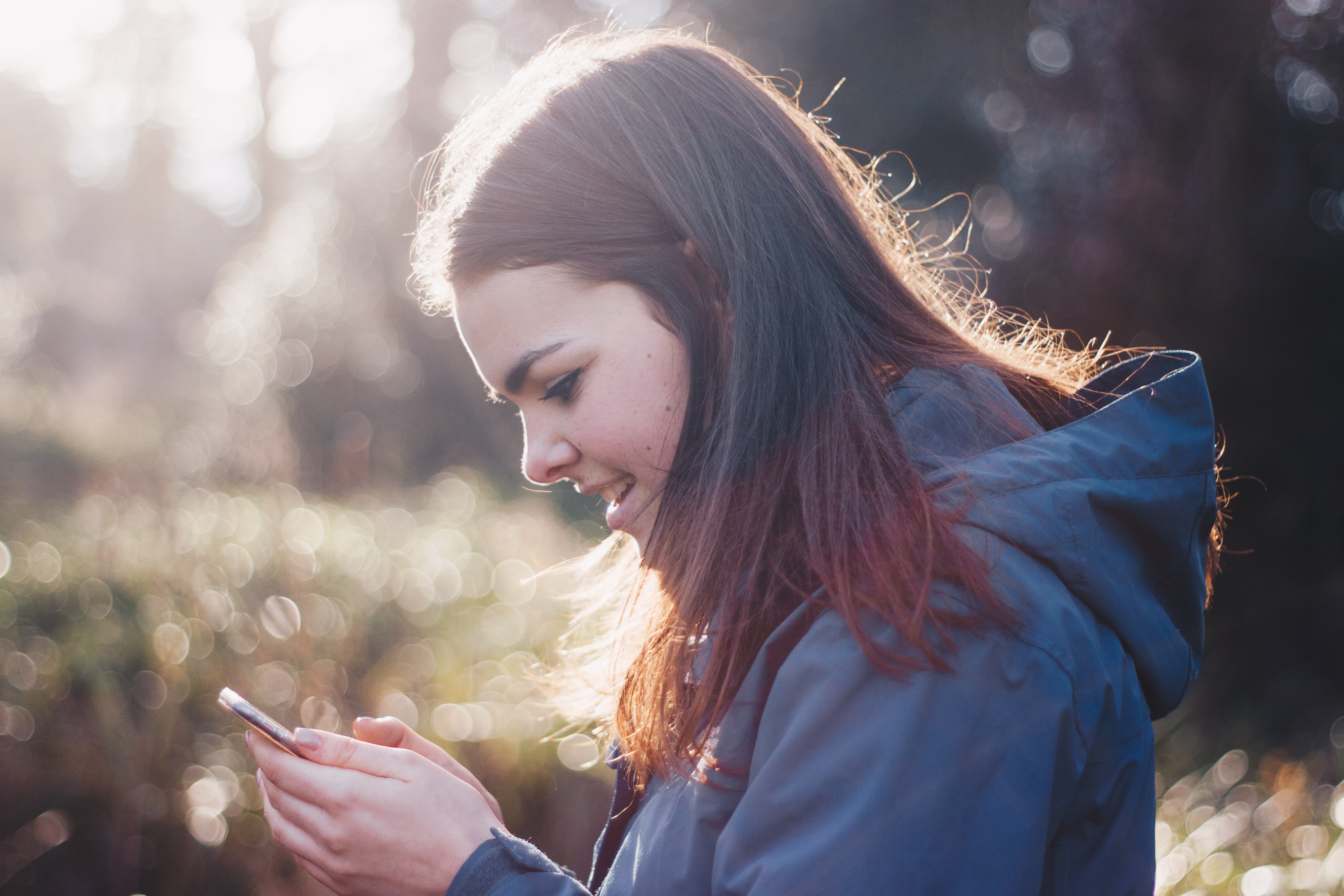 Girl with phone