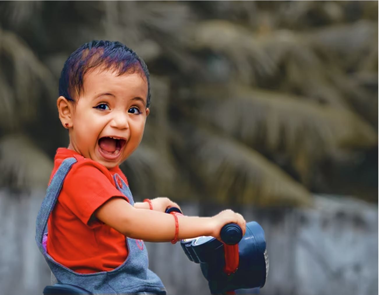 Child on bike