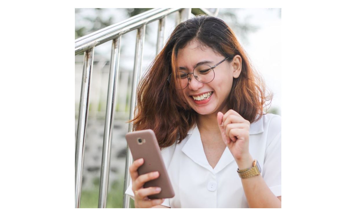 Girl with phone